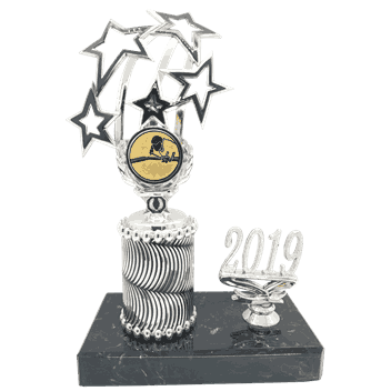 Stjerna med årstall i 4 størrelser