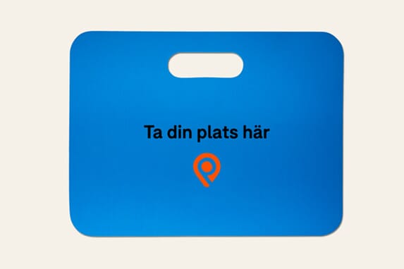 Sitteunderlag med håndtak