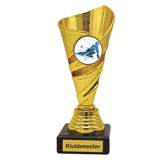 Titan gullstatuett SNØ alpint 15,5 cm