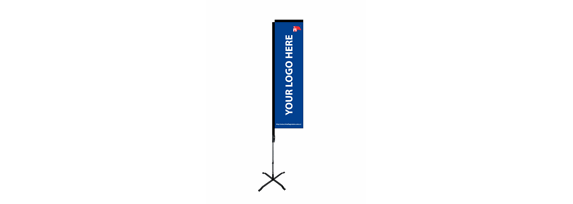 RECTANGULAR BEACHFLAGG 4,10 M
