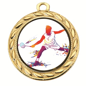 Lerke medalje M1 med SOL badmintonmotiv