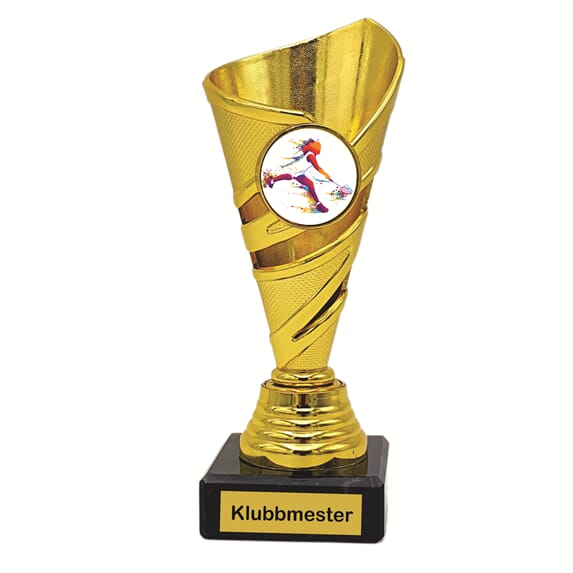 Titan gullstatuett SOL badminton 15,5 cm