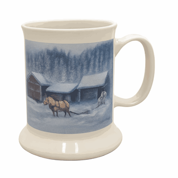 Viking krus med fjordhest