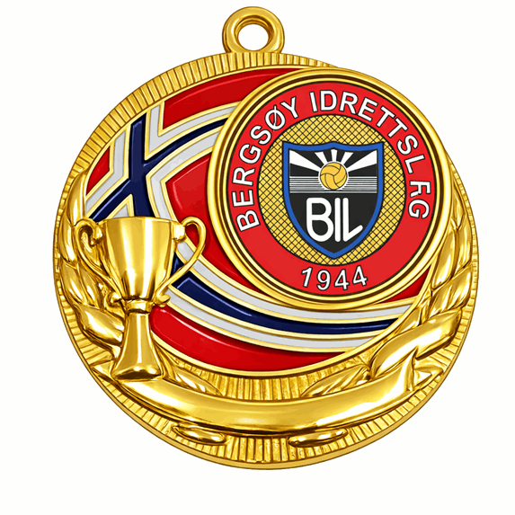 Rødstrupe medalje 50 mm M-3