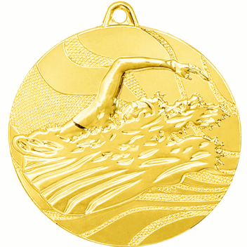 Medalje til svømming 50 mm - Glomma