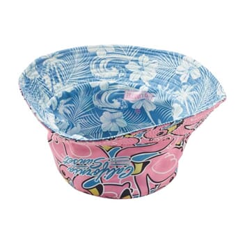 Bøttehatt trykk rundt hele hatten  med vendbar design