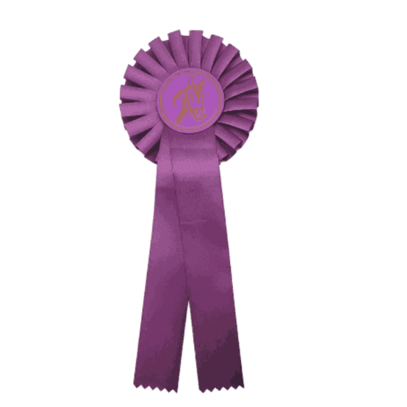Lilla rosetter 30,5 cm med hestemotiv