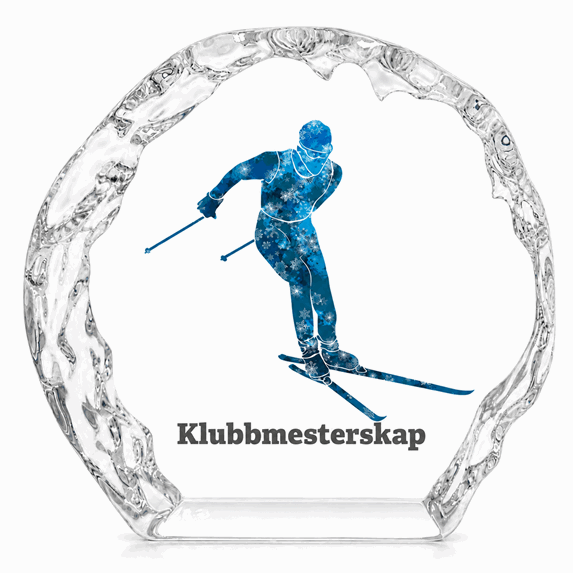 Snø glassblokk i 4 størrelser