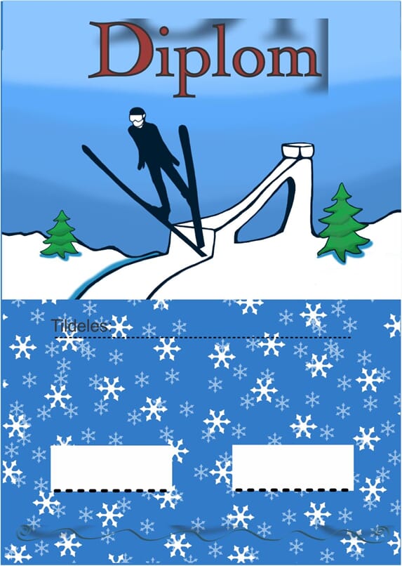 Diplom Val de Fiemme ski hopp