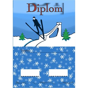 Diplom Val de Fiemme ski hopp