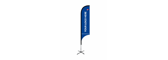 CONCAVE BEACHFLAGG 4,50M