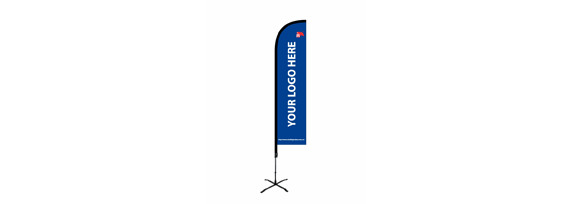 STRAIGHT BEACHFLAGG 3,74M