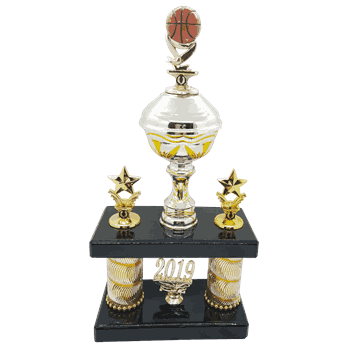 Gullstrupen etasjepokal i 5 størrelser til basket
