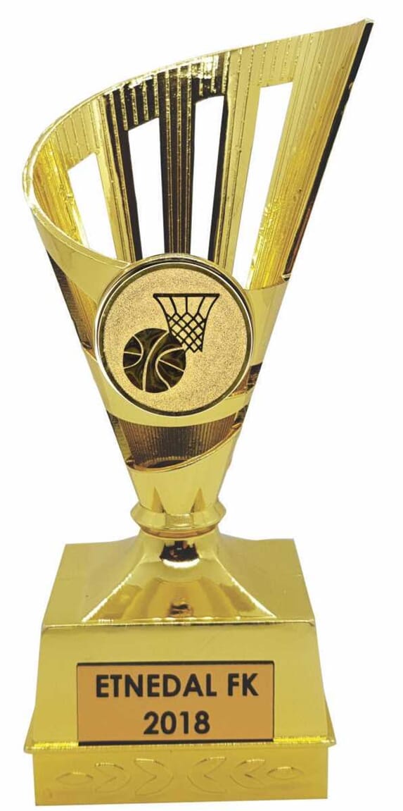 Gullkorn basket statuett 14 cm