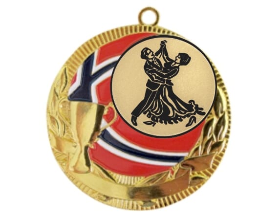 Rødstrupen medalje med dansemotiv