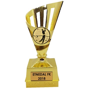 Gullkorn golfstatuett 14 cm