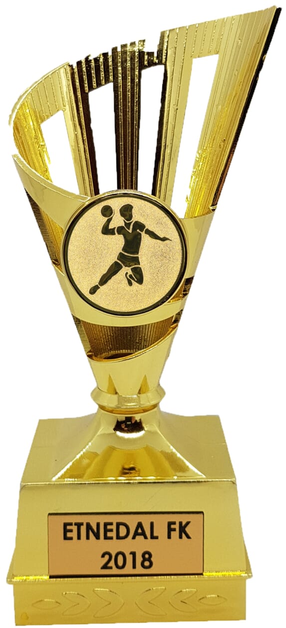 Gullkorn handballstatuett 14 cm