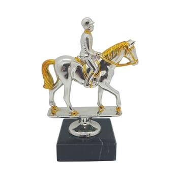 Dressurridningstatuett 13 cm