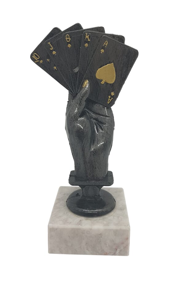 Kortspillstatuett 12 cm