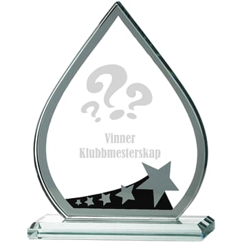 Sting glass med quiz i 3 størrelser