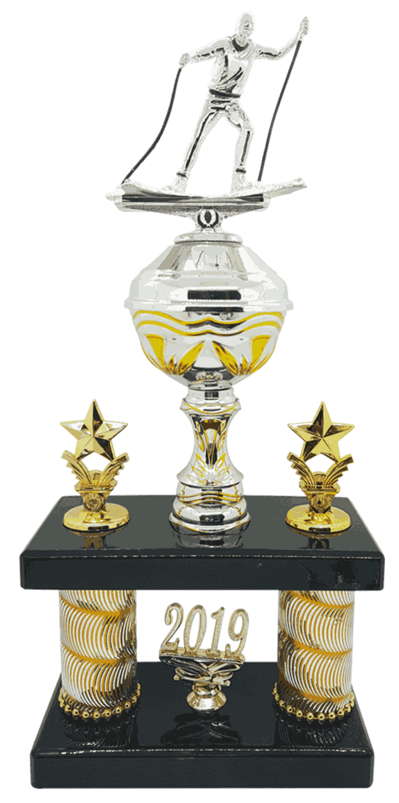 Gullstrupen etasjepokal i 5 størrelser med Niklas-figur