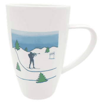 Anytime krus med skiskyttermotiv