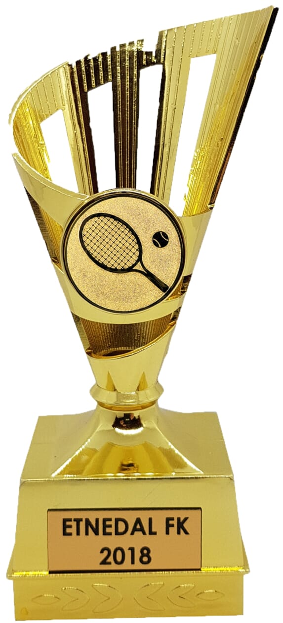 Gullkorn tennisstatuett 14 cm