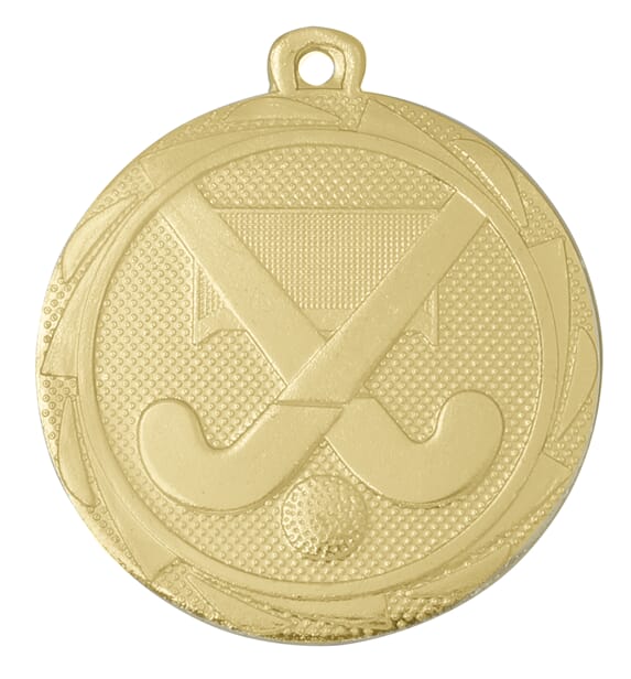 Medalje gull landhockey 45 mm