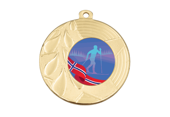 Torino medalje til ski klassisk 50 mm