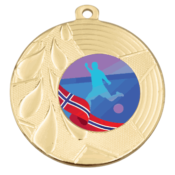 Torino medalje til fotball 50 mm