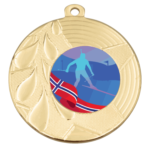 Torino medalje til skiskyting 50 mm