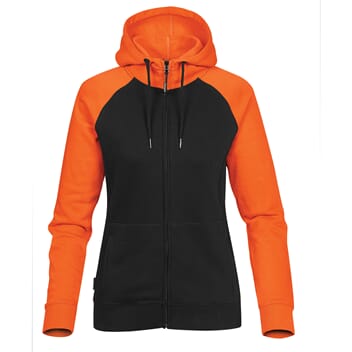 Omega two-tone zip hoody dame