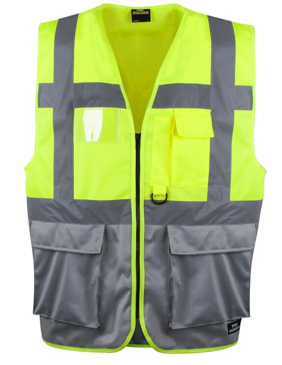 Arvika refleksvest med lommer unisex, tre farger