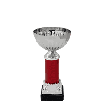 Røder pokal uten lokk i 5 størrelser