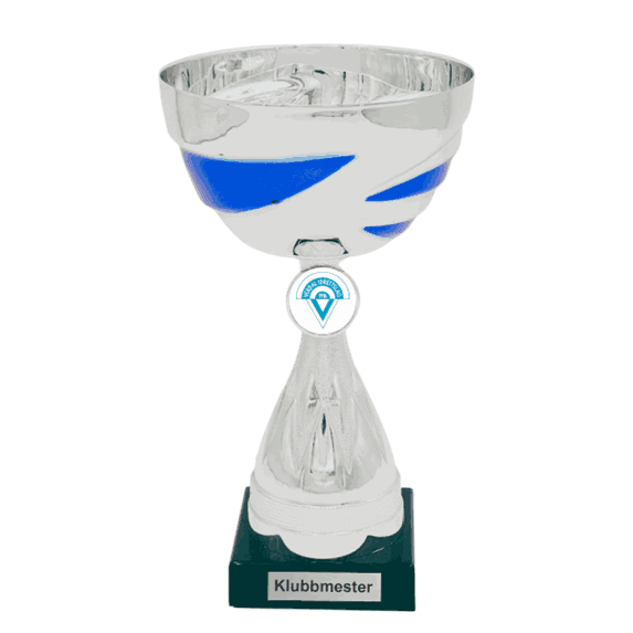 Bluebird pokaler i 4 størrelser
