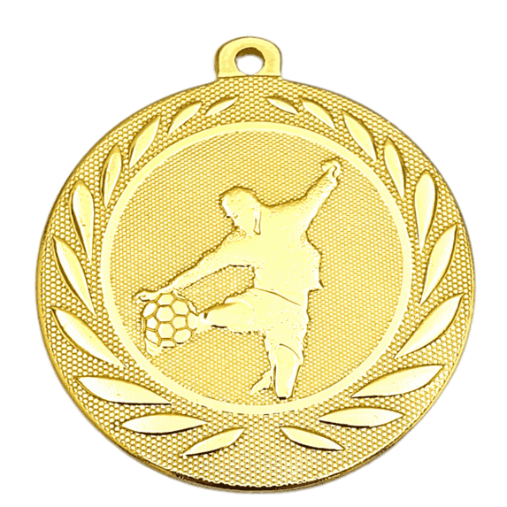 Erling fotballmedalje 50 mm i gull