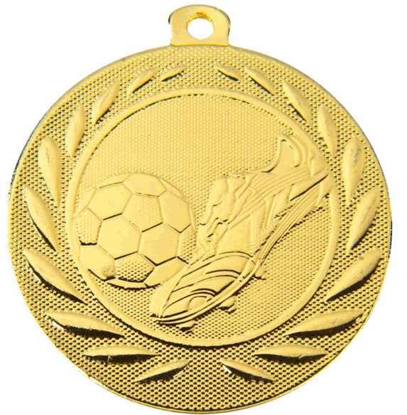 Fotballmedalje Kniksen 50 mm gull