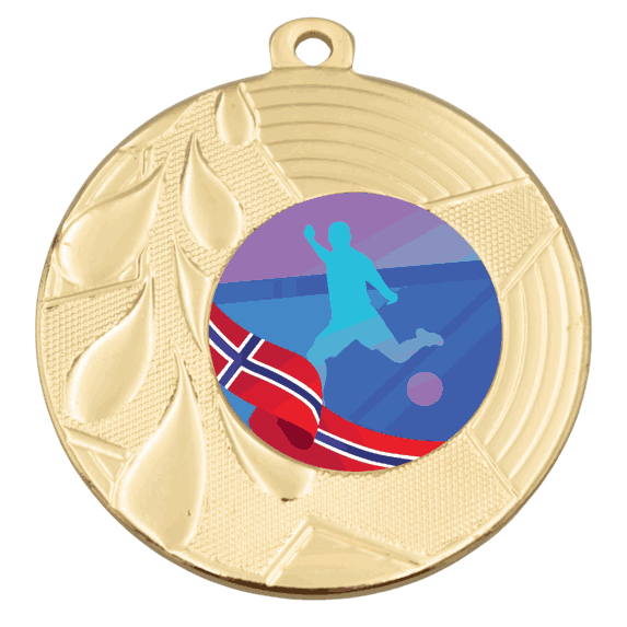 Torino medalje til fotball 50 mm
