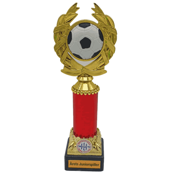 Trond fotballstatuett i 4 farger