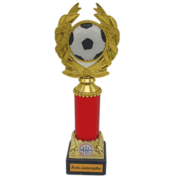 Trond fotballstatuett i 4 farger
