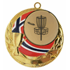 Rødstrupen medalje med frisbeemotiv
