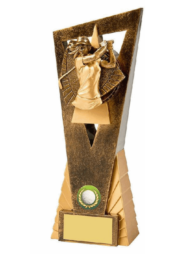 Resin statuett 18 cm dame