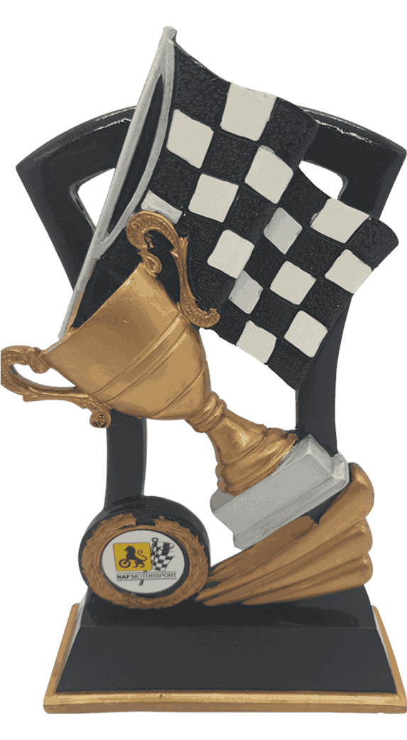 Flagg og pokal i 3 størrelser