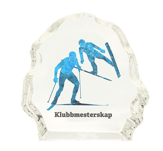 Snø glassblokk i 4 størrelser