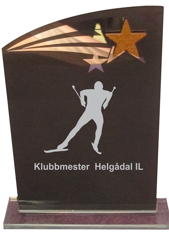 Oberstdorf glass-statuett i tre størrelser