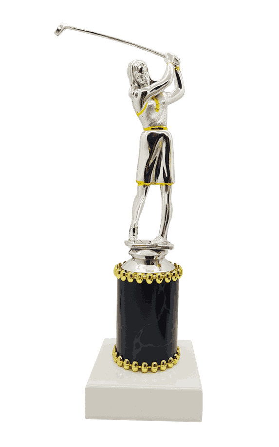 Proffa golfstatuett i 3 størrelser, dame