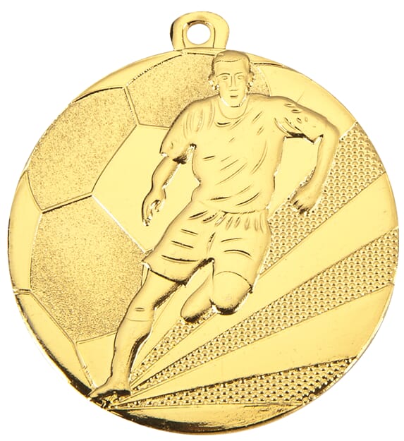 Cruyff fotballlmedalje i gull 50mm Kun 42 på lager