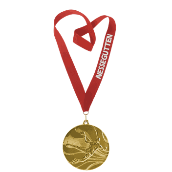 Håndball Glomma medalje med tekst