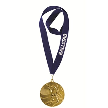 Skiskyting Glomma medalje med tekst på bånd