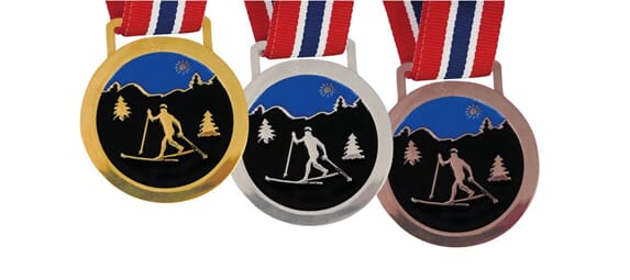 Blåtind ski langrenn medalje 50 mm